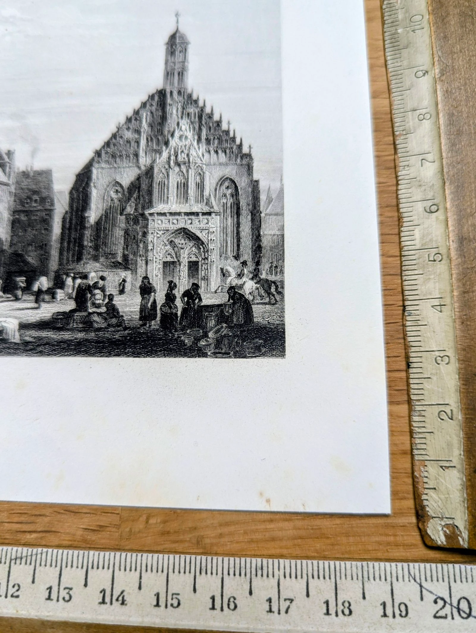 Nuremberg, gravura vintage, impressa em 1841 – photo 8